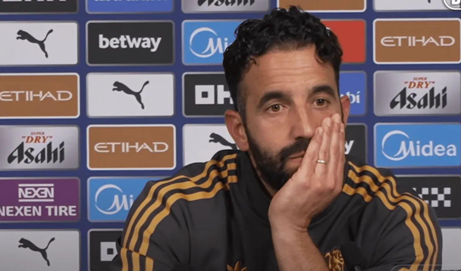 wg, 阿莫林脸色, 输给曼城的